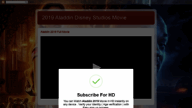 What Aladdin2019movie.blogspot.com website looked like in 2020 (3 years ago)