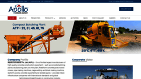 What Apolloinfratech.com website looked like in 2020 (5 years ago)