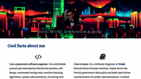 What Antoine-augusti.fr website looked like in 2020 (3 years ago)
