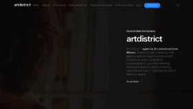 What Artdistrict.it website looked like in 2020 (3 years ago)