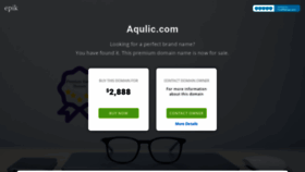 What Aqulic.com website looked like in 2020 (3 years ago)