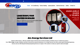 What Allenergy.co.uk website looked like in 2020 (3 years ago)