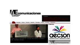 What Aecomunicaciones.com website looked like in 2020 (3 years ago)