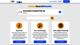 What Activesearchresults.com website looked like in 2020 (3 years ago)