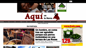 What Aquienlasierra.es website looked like in 2020 (3 years ago)