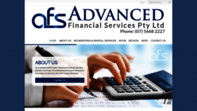 What Advancedfinancial.com.au website looked like in 2020 (5 years ago)
