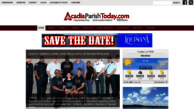 What Acadiaparishtoday.com website looked like in 2020 (3 years ago)
