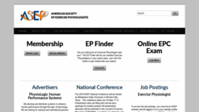 What Asep.org website looked like in 2020 (5 years ago)