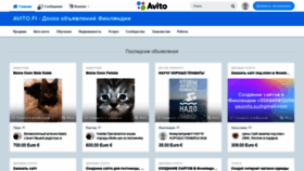 What Avito.fi website looked like in 2020 (3 years ago)