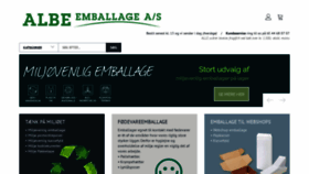 What Albeemballage.dk website looked like in 2020 (3 years ago)