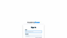 What App.academyocean.com website looked like in 2020 (3 years ago)