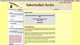What Aphoristiker-archiv.de website looked like in 2020 (3 years ago)