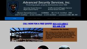 What Advancedsecurityservices.net website looked like in 2020 (3 years ago)
