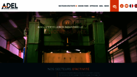 What Adel-industries.com website looked like in 2020 (3 years ago)