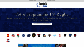 What Agendatv-rugby.com website looked like in 2020 (3 years ago)