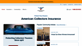 What Americancollectorsins.com website looked like in 2020 (3 years ago)