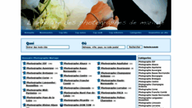 What Annuaire-photographe-mariage.com website looked like in 2020 (3 years ago)