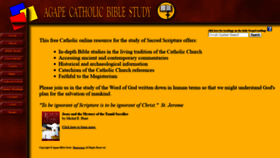 What Agapebiblestudy.com website looked like in 2020 (3 years ago)