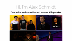 What Alexschmidty.com website looked like in 2020 (3 years ago)