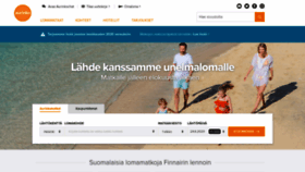 What Aurinkomatkat.fi website looked like in 2020 (3 years ago)