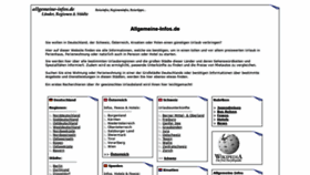 What Allgemeine-infos.de website looked like in 2020 (3 years ago)