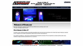 What Avevents.com website looked like in 2020 (3 years ago)