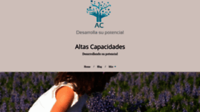 What Altas-capacidades.org website looked like in 2020 (3 years ago)
