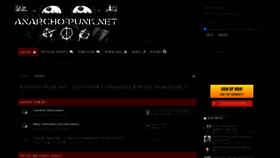 What Anarcho-punk.net website looked like in 2020 (3 years ago)