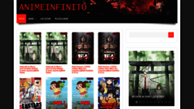 What Animeinfinito.com website looked like in 2020 (3 years ago)