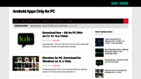 What Androidappsonlyforpc.com website looked like in 2020 (3 years ago)