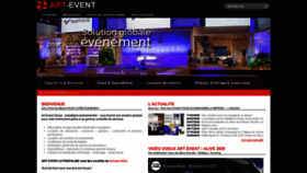 What Artevent.fr website looked like in 2020 (3 years ago)