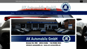 What Ak-automobile.eu website looked like in 2020 (3 years ago)