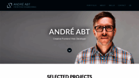 What Andre-abt.com website looked like in 2020 (3 years ago)