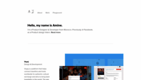 What Aminezafri.com website looked like in 2020 (3 years ago)