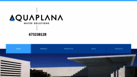 What Aquaplana.com website looked like in 2020 (3 years ago)