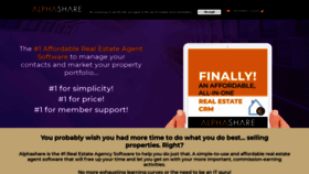 What Alphashare.com website looked like in 2020 (3 years ago)