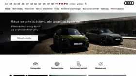 What Audi.cz website looked like in 2020 (3 years ago)
