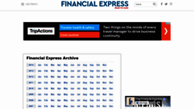 What Archive.financialexpress.com website looked like in 2020 (3 years ago)