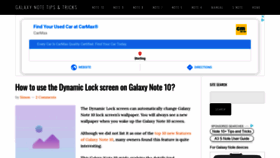 What Allaboutgalaxynote.com website looked like in 2020 (3 years ago)