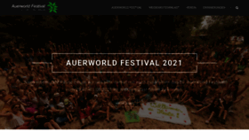 What Auerworld-festival.de website looked like in 2020 (3 years ago)