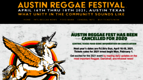 What Austinreggaefest.com website looked like in 2020 (3 years ago)