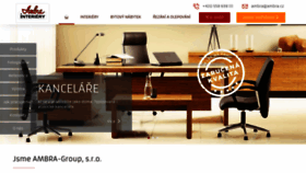 What Ambra.cz website looked like in 2020 (3 years ago)