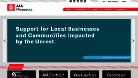 What Aia-mn.org website looked like in 2020 (3 years ago)