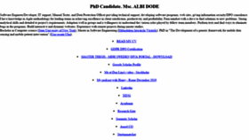 What Albidode.info website looked like in 2020 (6 years ago)