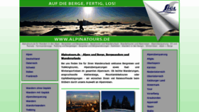 What Alpinatours.de website looked like in 2020 (3 years ago)