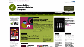 What Archivistes.org website looked like in 2020 (3 years ago)