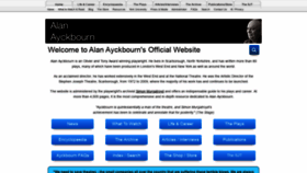 What Alanayckbourn.net website looked like in 2020 (3 years ago)