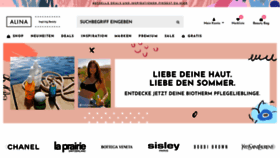 What Alina-cosmetics.at website looked like in 2020 (4 years ago)