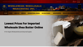 What Africansheabutterwholesale.com website looked like in 2020 (3 years ago)