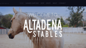 What Altadenastables.com website looked like in 2020 (3 years ago)
